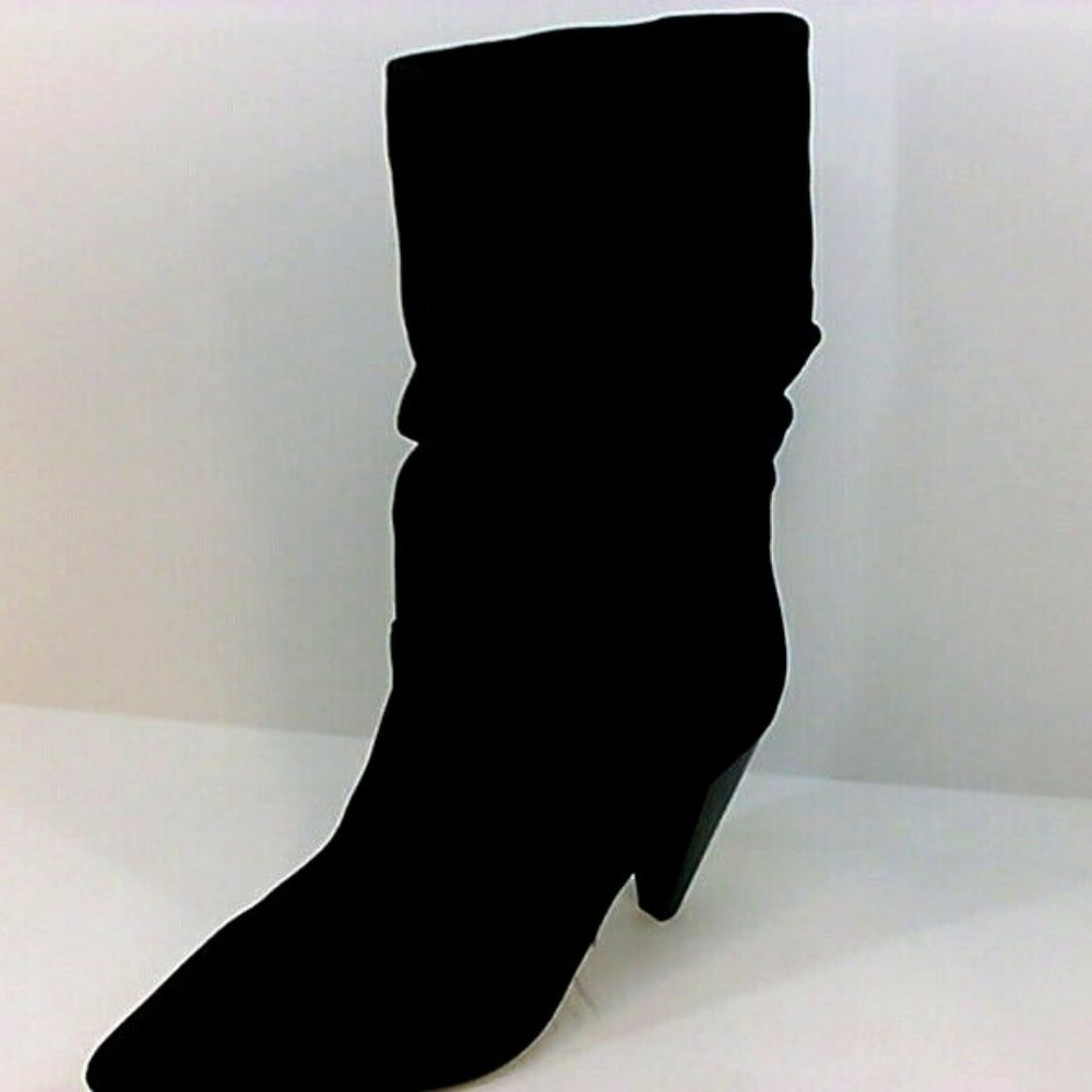 Kensie Pull-On Suede Slouch Boots - Kenley